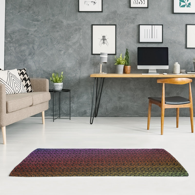 Chenille Ombre Indoor Rug, Rectangle 5' x 7'