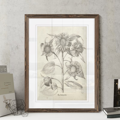 " Fresco Sunflower II " by Paul Cezanne Acrylic Painting