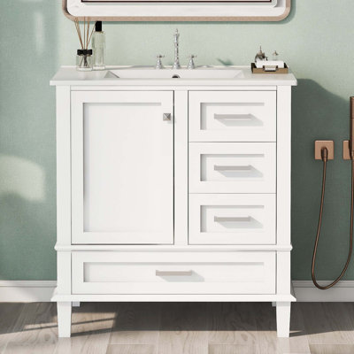 30"" Bathroom Vanity , Modern Bathroom Cabinet With Sink Combo Set -  Winston Porter, F5B57B847CBE46CEBCD49658B1D1A5A3