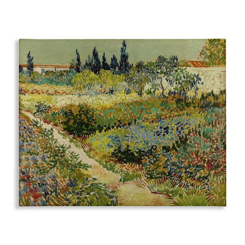 Art mural sur toile Van Gogh Garden at Arles par one1000paintings, H 16 po x l 20 po