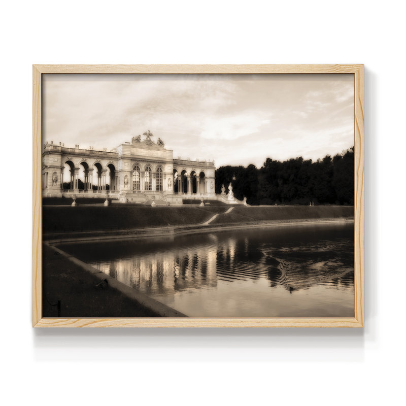 Gloriette Schonbrunn - Reproduction encadrée - Restickable, Naturel, H 16 po x l 20 po