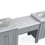 Comptoir de meuble-lavabo double 103 po
