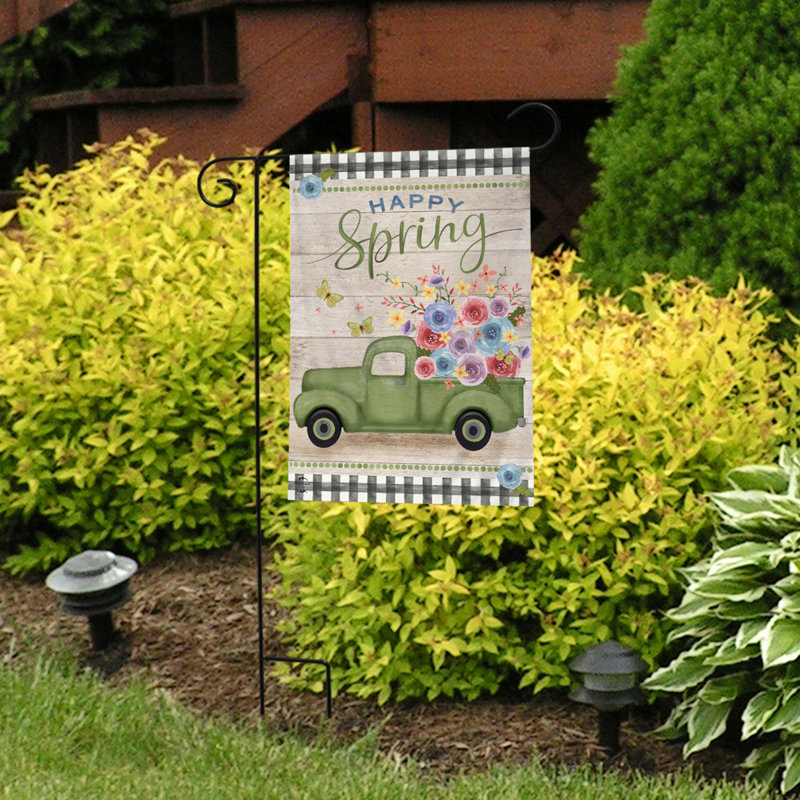 Drapeau de jardin Happy Spring