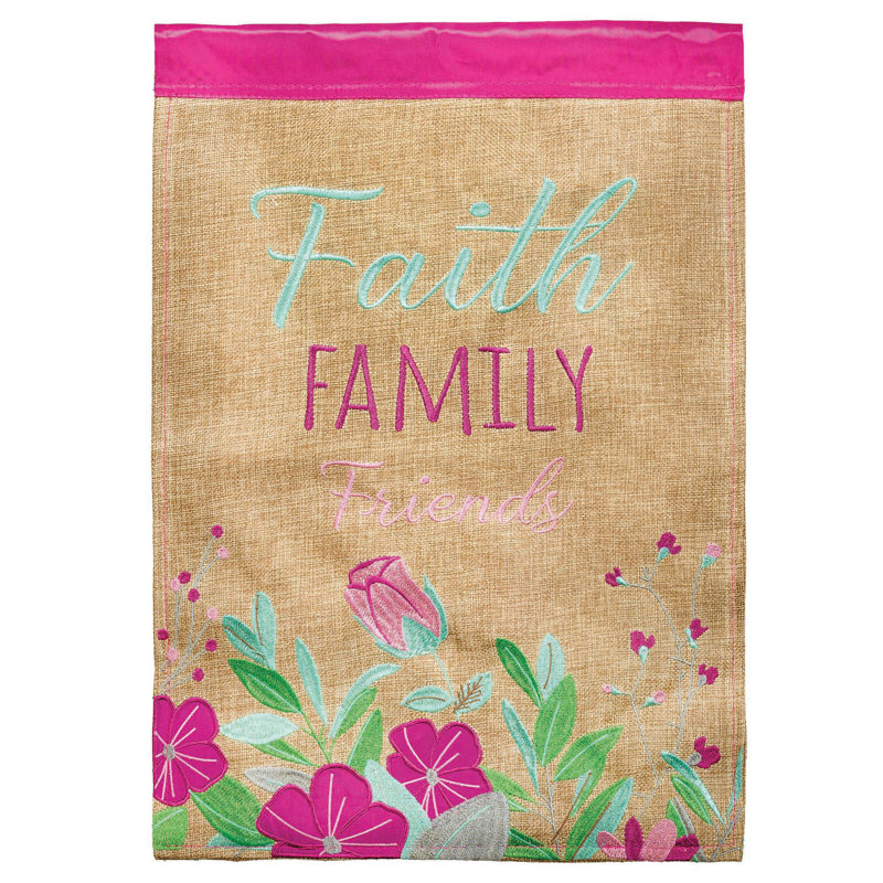 Drapeau de jardin en polyester/mélange de polyester à 2 côtés 18 x 13