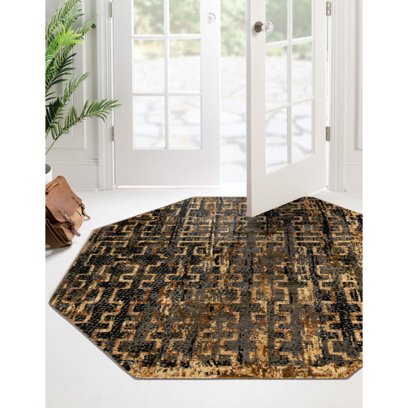 Geometric Indoor Rug, Octagon 8'