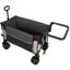 Chariot pliable multifonctionnel à roulettes avec poignée pivotante et roues tout-terrain à 360 ° - Conception robuste et réglable, grande capacité de transport, d'épicerie et d'utilisation extérieure, gris kaki-117354009