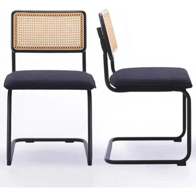 Chaise d'appoint Villiard, Gris foncé, Noir