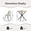 Ensemble de table de salle à manger 5 pièces Harjovan avec tables rondes et chaises rembourrées-443398283-443398281