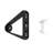 Trinity Pin-Point 1" Adjustable Single Curtain Rod, No Drill Installation, Includes Brackets & Hardware, 42 to 120", Matte Black