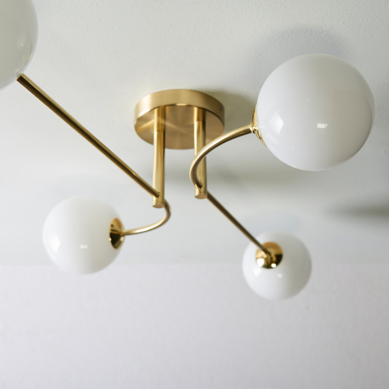 Aaliyah Glass Semi Flush Mount