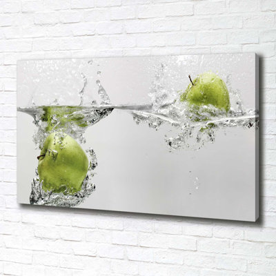 Apple Under Water - Wrapped Canvas Print