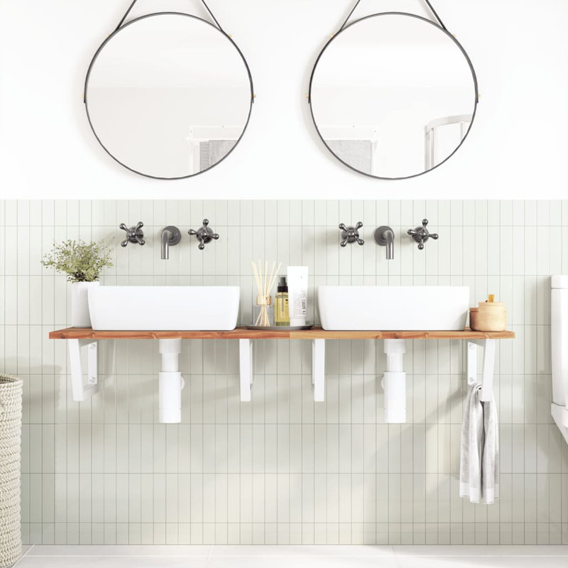 Accent Shelf, White, 2" H x 140" W x 50" D