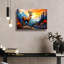 Art mural en verre acrylique "Deer in the forest on a rock" par Momart-1991564779