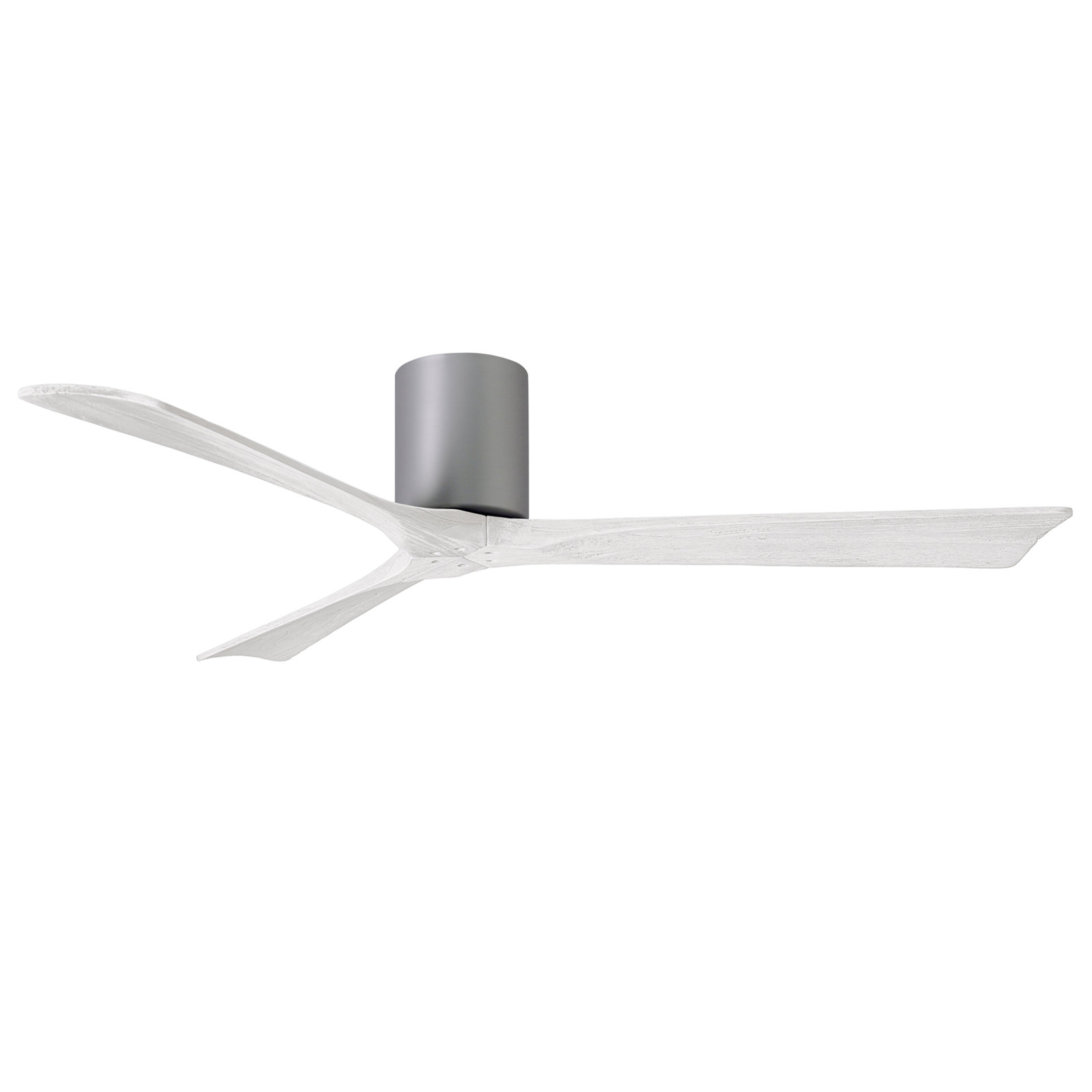 Olivier 3 Blade Ceiling Fan, Brushed Nickel, Matte White, 60"