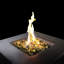 Concrete Propane/natural Gas Fire Pit - 40000 , Heat , Rust Charcoal, 30x30x11 In, Modern Outdoor Heating Unit Table For Spaces Gas, Style