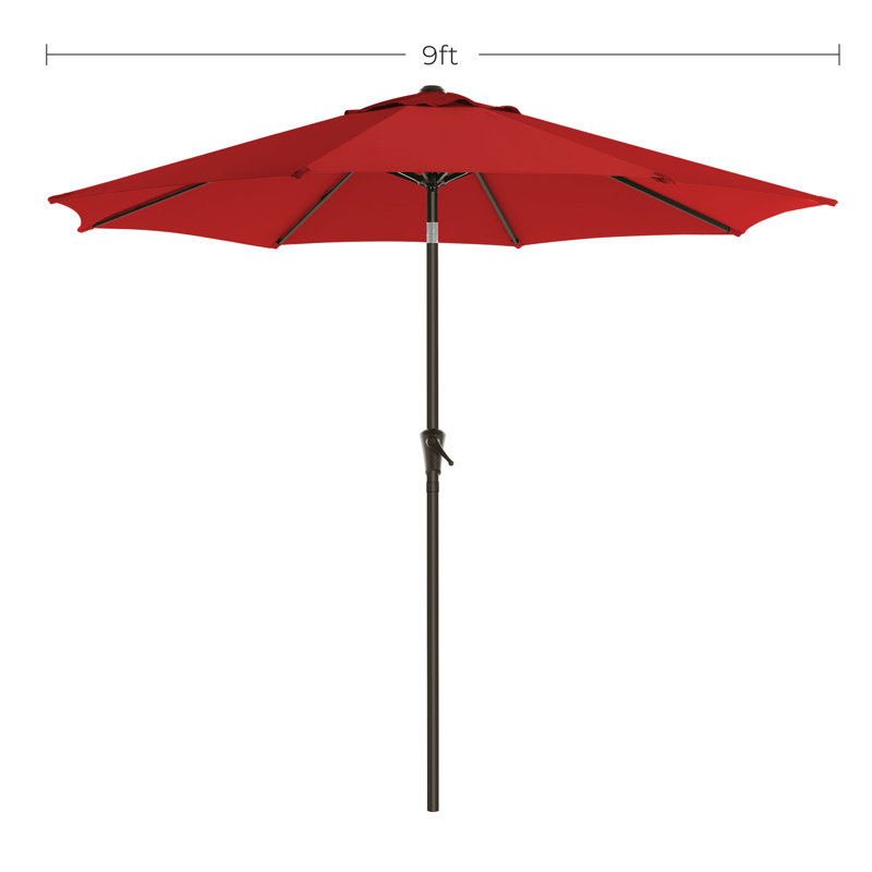 Larios 108'' Market Umbrella, Red