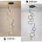 Adaleena 10 - Light LED Dimmable Geometric Long Chandelier Hanging Pendant for Staircase