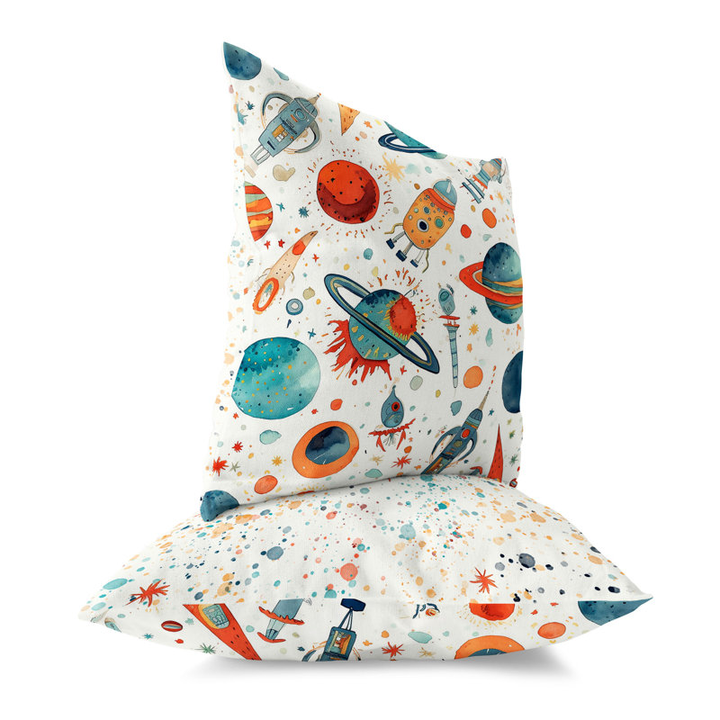 Outdoor Reversible Throw Pillow, 20"H x 20"W