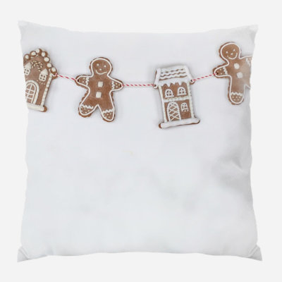 Canvas Outdoor Reversible Throw Pillow