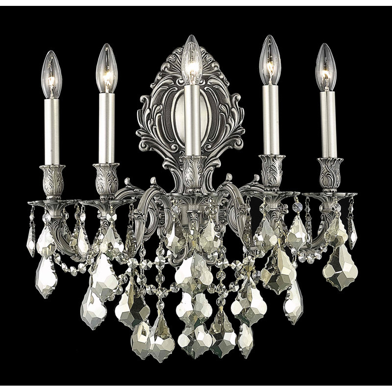 Cristal taillé royal monarque Mardochée, 5, H 24 po x l 21 po x P 21 po, Bronze foncé