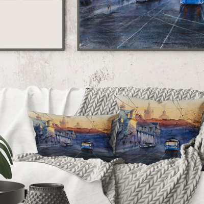 Rectangle, bleu au coucher du soleil