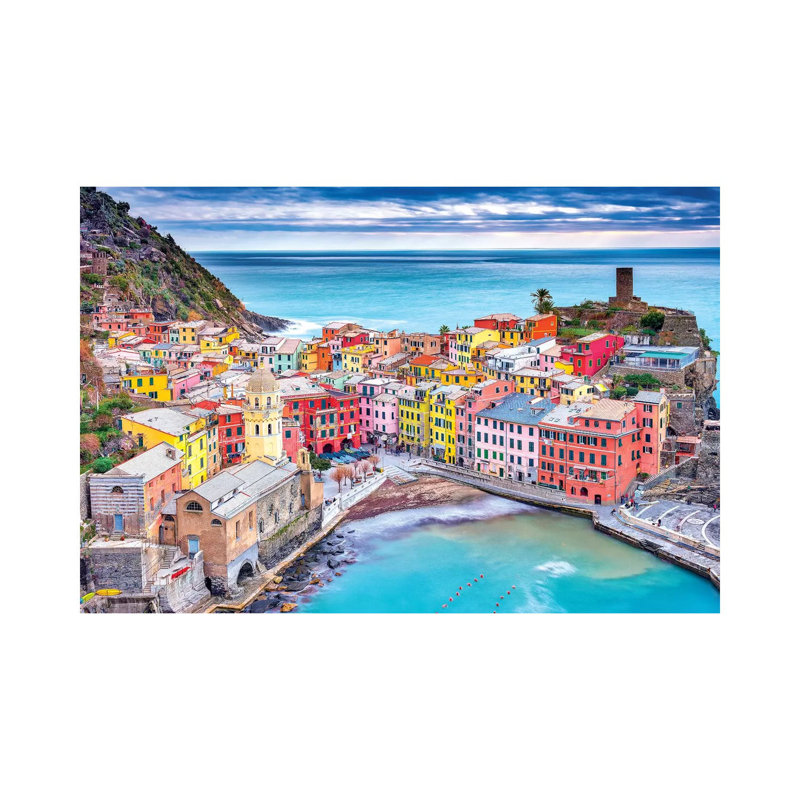 Vernazza by Marco Carmassi - Print on Canvas, Wrapped Canvas, 30.48 cm H x 45.72 cm W