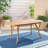 70" Wood Table With -shaded Finish For Outdoor Dining A Flair