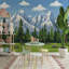 Snowy Mountain Forest View For Kids Room-1144937517