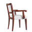 Chaises de salle à manger rembourrées avec lignes courbes
