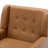 Jaqueze Upholstered Brown Faux Leather Tufted Square Arm Accent chair-820513874