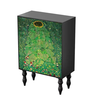 Modern Five Drawer Storage Accent  Chest