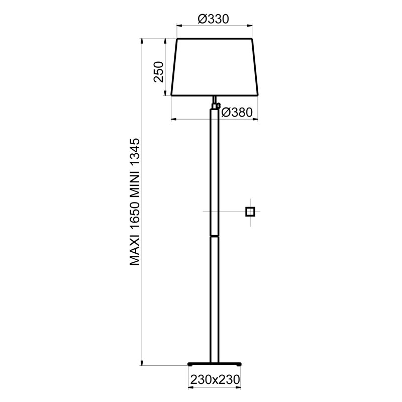 Quatro 165cm Traditional Floor Lamp