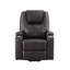 Fauteuil inclinable électrique brun à 2 porte-gobelets