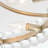 Abigail Brushed Champagne Silver 8-Light Wagon Wheel Crystal Semi-Flush Mount