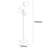 Glamorous Floor Lamp with Metal Body & Glass Cap, 51.2 in Height | 15 in Cap Diameter, 15 in Cap Height | 4 x E27 Socket (Max 40W) | 6.6 ft Cable | Elegant Gold Finish, Perfect for Living Room, Bedroom, & Office Decor, IP20 Rated-712133725-712133726