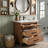 24" Free-Standing Single Bathroom Vanity With Ceramic Basin Sink, Storage Cabinet With & 3 Storage Drawers