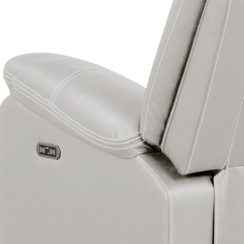 Fauteuil inclinable électrique moderne et contemporain avec cadre en bois et en métal beige