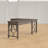 Larissa L-Shaped Solid Wood Computer Desk with Power Outlet