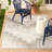 NICOLE MILLER NEW YORK Patio Country Ombre Chevron Outdoor Area Rug, Grey/Cream-108565587