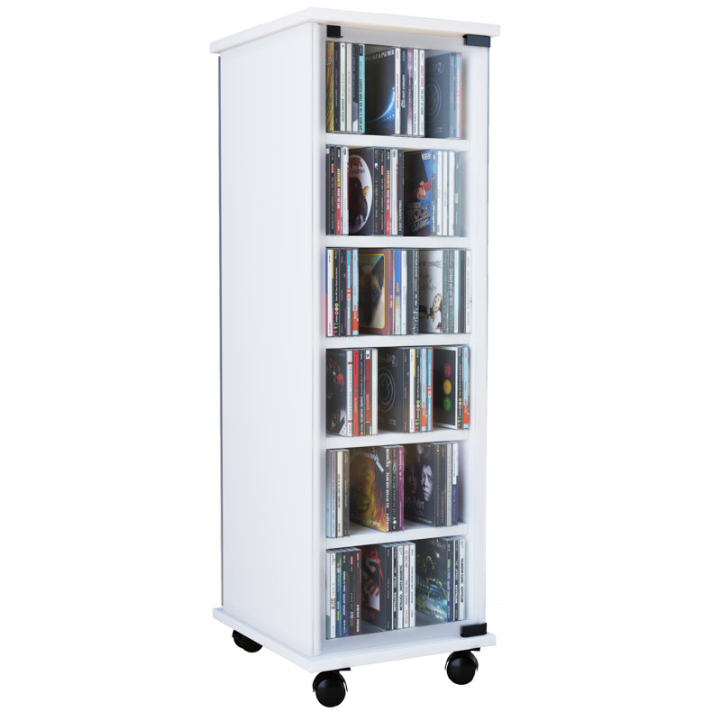 Valenza Wood 93cm H Media Cabinet, White