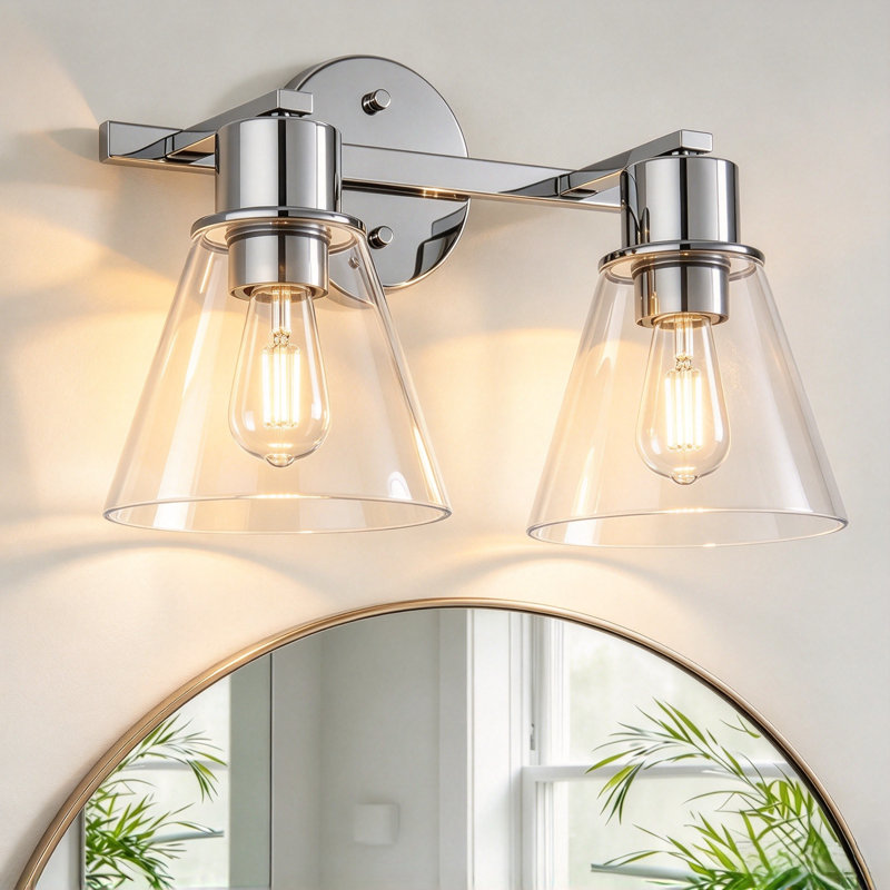2 - Light LED Vanity Light, Chrome
