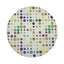 Sous-verres ronds en cuir végétalien Mod Confetti Granada-119015266