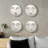 Aralene 10" White Ceramic Face Round Wall Decor