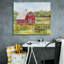 Art mural sur toile, "Red Red Barn C" par Jean Plout-1627583134