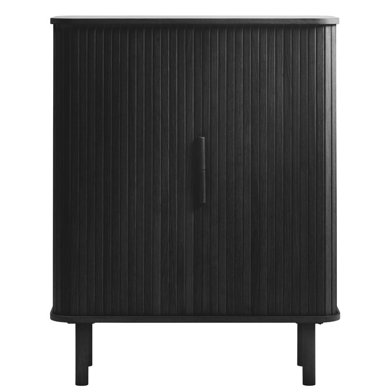Conteh 2 - Door Rectangle Accent Cabinet, Black, Black