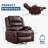 360° Swivel Rocking Recliner Chair with PU Leather, Cup Holder & Side Pocket, Deep Seat Oversized Single Sofa for Living Room, Nursery-2145072553