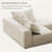 Oversized Comfort Modular Upholstered Boneless Sofa , With Pillows-606498358