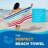 Racing Striped Beach & Pool Towel - Extra Large Beach Towel - Soft & Absorbent 100% Cotton Towels - 30" X 60"-1894125710-1894125711