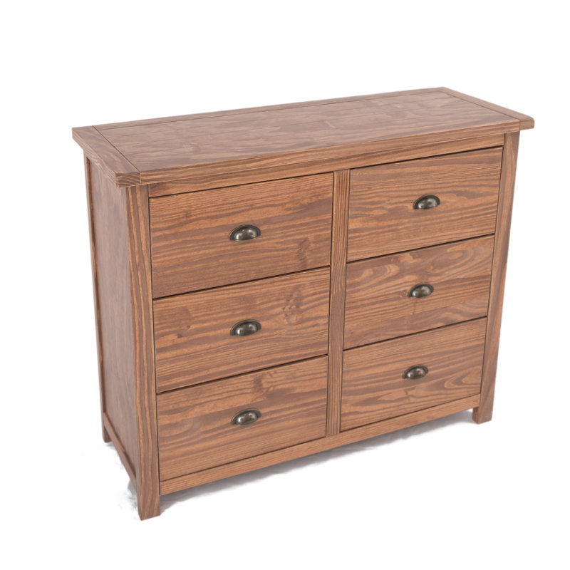 Durgin 110cm W 6 - Drawer Chest of Drawers