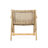 Transitional Style Outdoor Chairs ( Of 2) - Brown & Wood 2Pcs With Surface